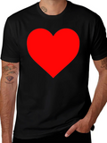 Bold Heart Graphic Black T-Shirt product image 1