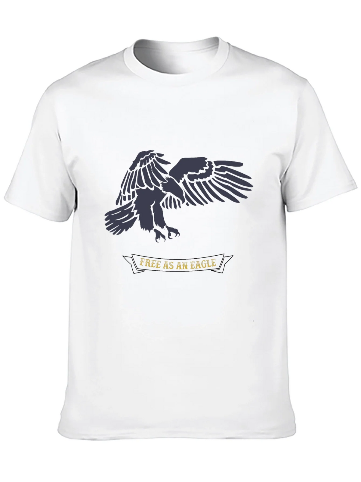 Free as an Eagle Graphic Tee - Black Cotton Shirt product image 5
