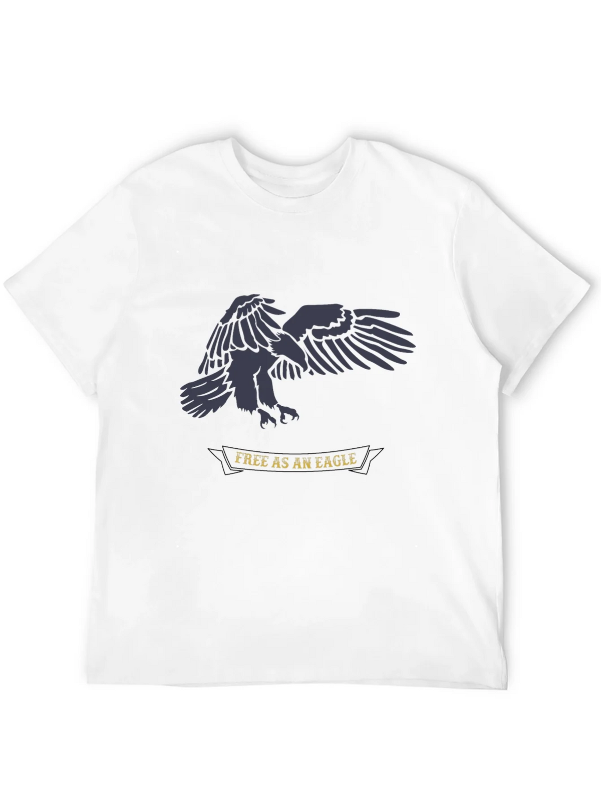 Free as an Eagle Graphic Tee - Black Cotton Shirt product image 7