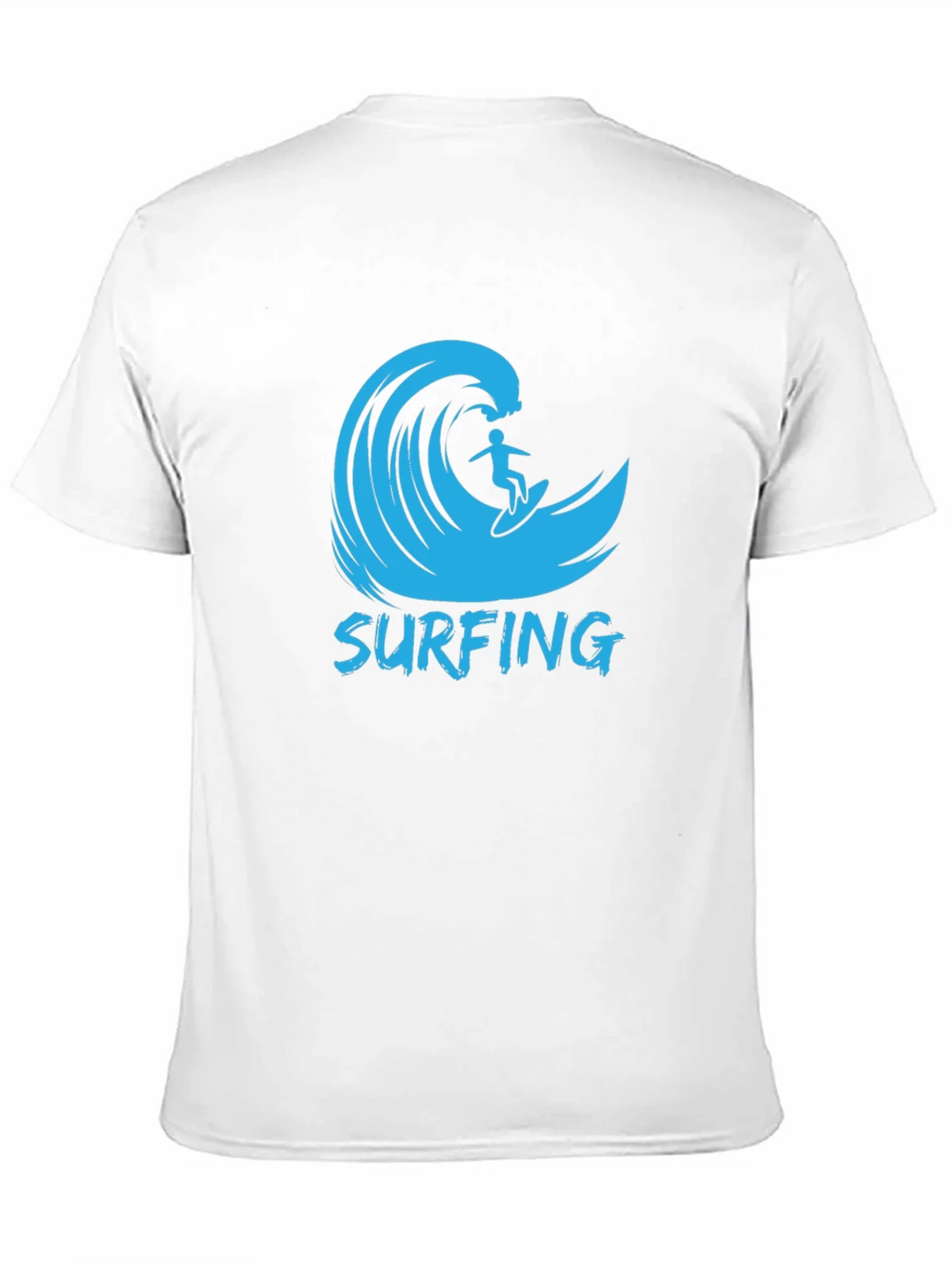 Surfing Wave Graphic Black T-Shirt product image 2