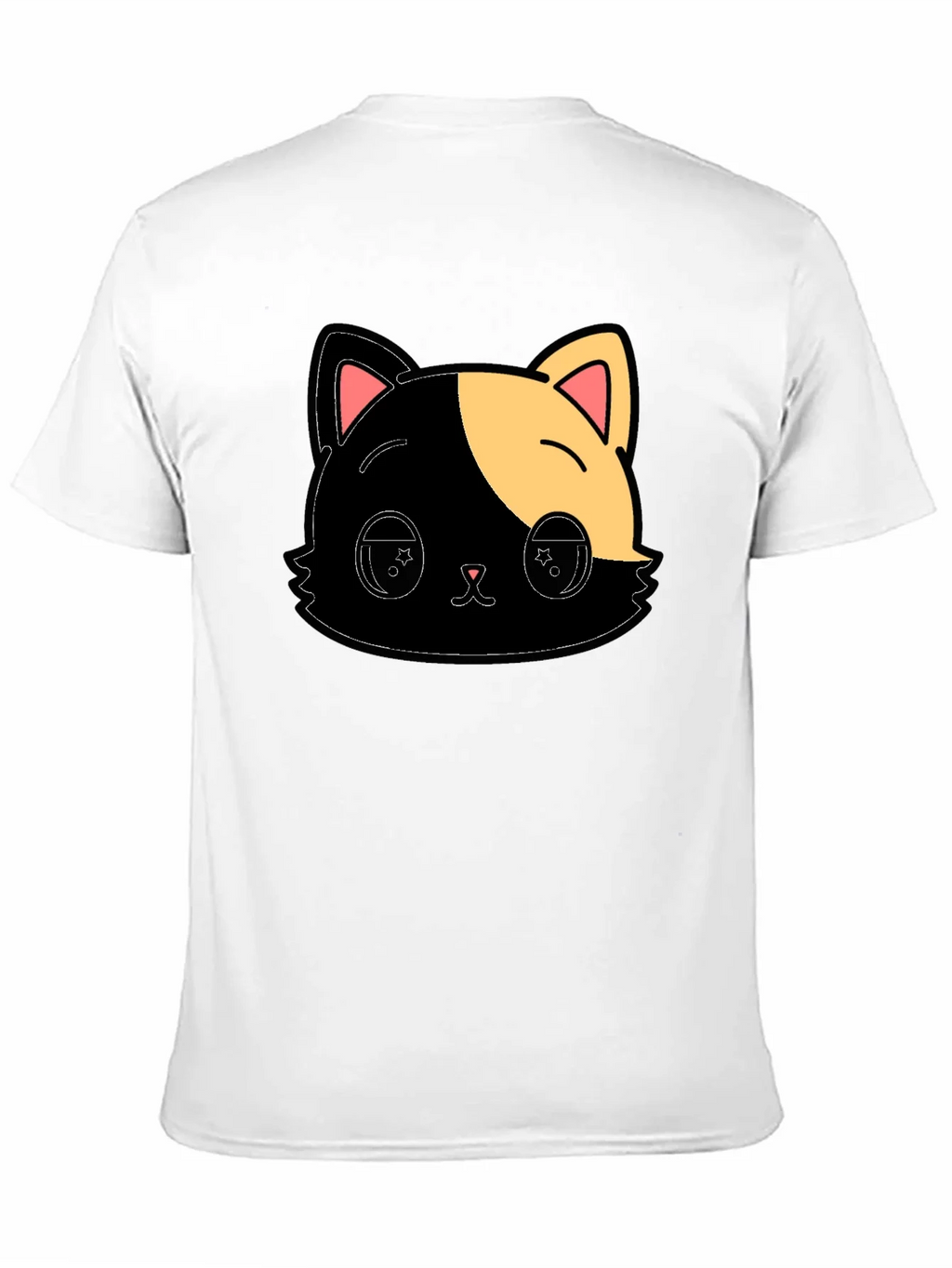 Cute Anime Cat Graphic Black T-Shirt product image 9