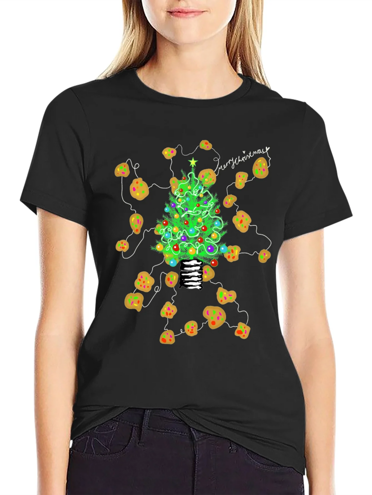 Christmas Cookie Tree T-Shirt product image 2