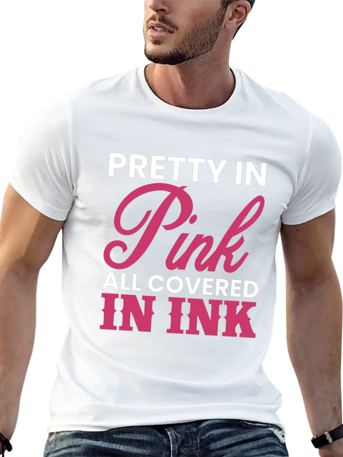 Pretty In Pink Tattoo Lover Tee product image 2