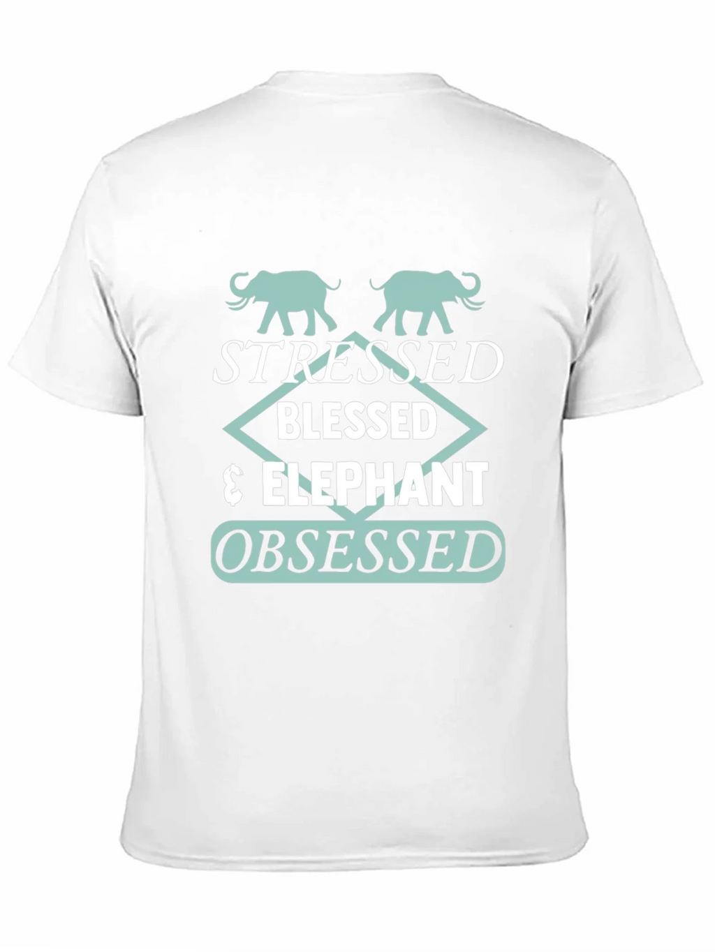 Stressed Blessed Elephant Obsessed Graphic Tee product image 8