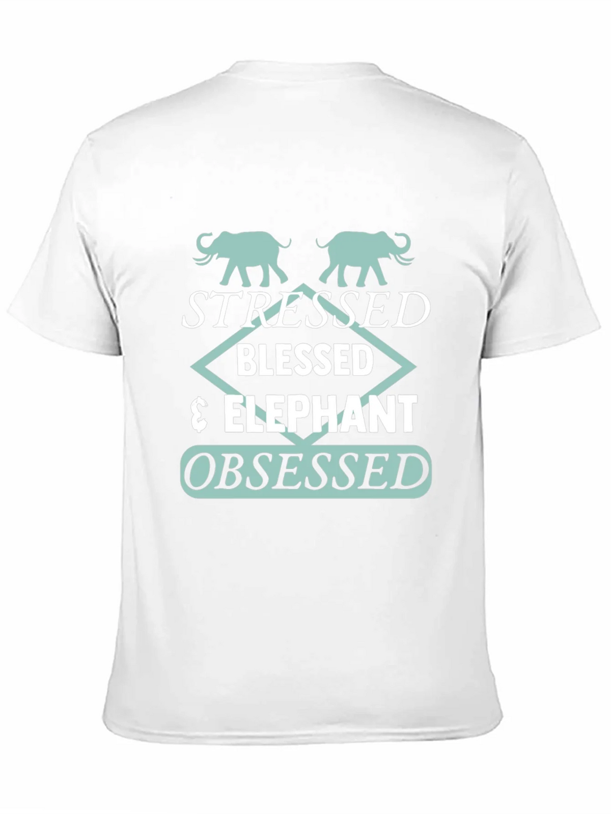 Stressed Blessed Elephant Obsessed Graphic Tee product image 8