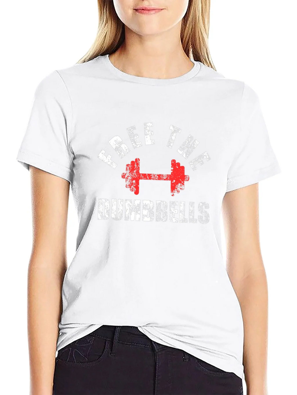 Free The Dumbbells Graphic Tee - Black product image 8