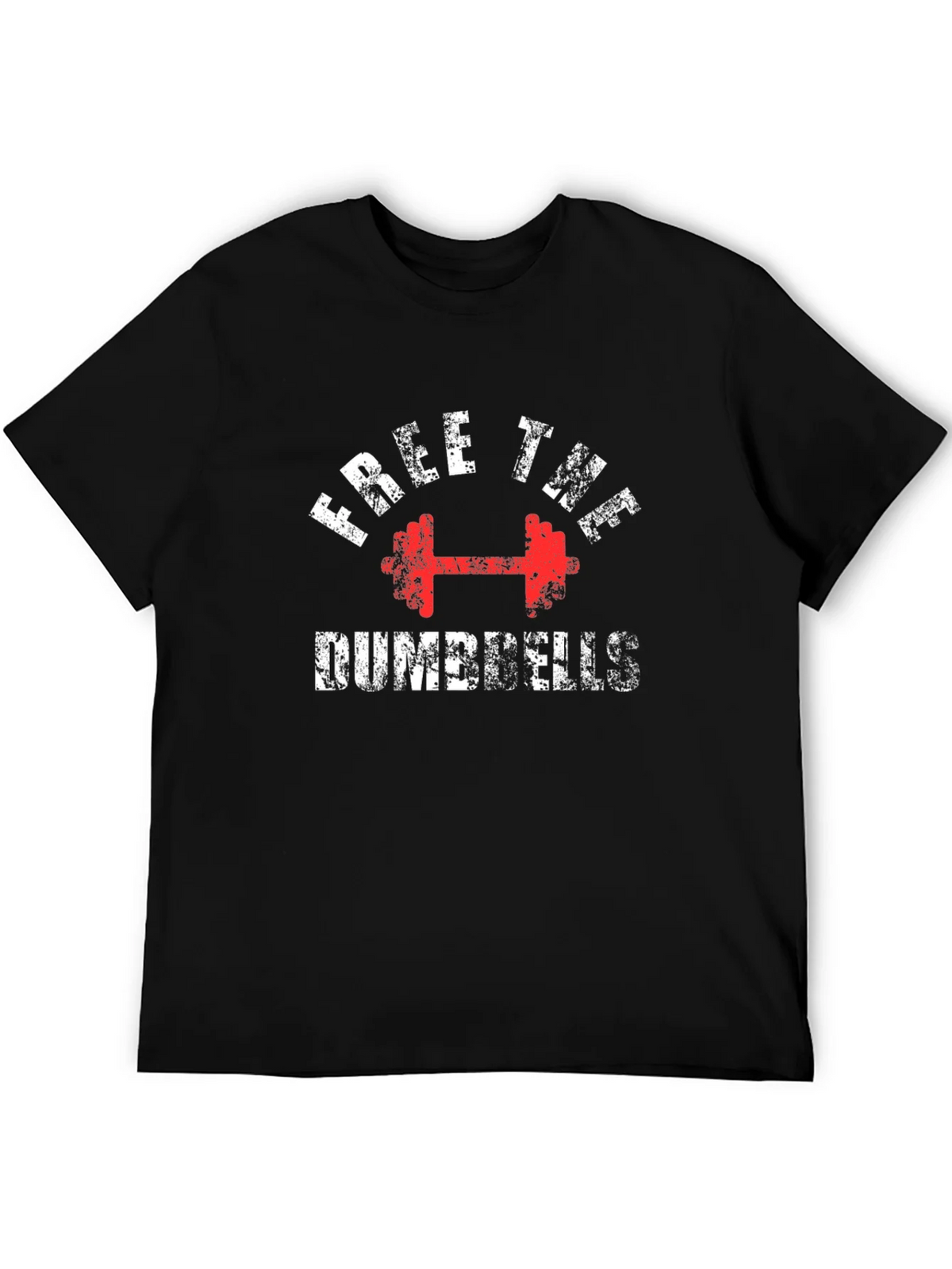 Free The Dumbbells Graphic Tee - Black product image 5