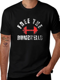 Free The Dumbbells Graphic Tee - Black product image 1