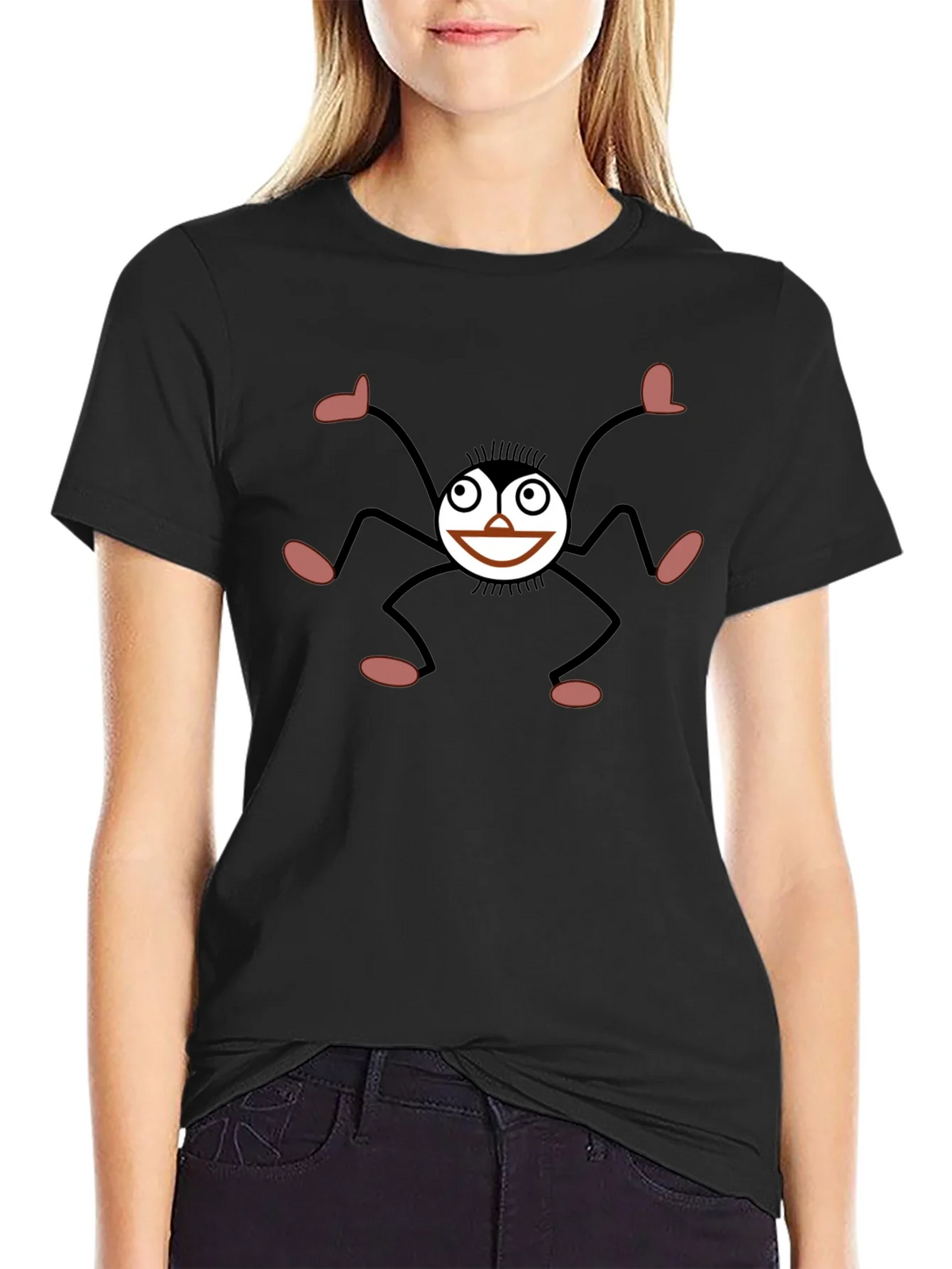Funky Spider Graphic Black T-Shirt product image 2
