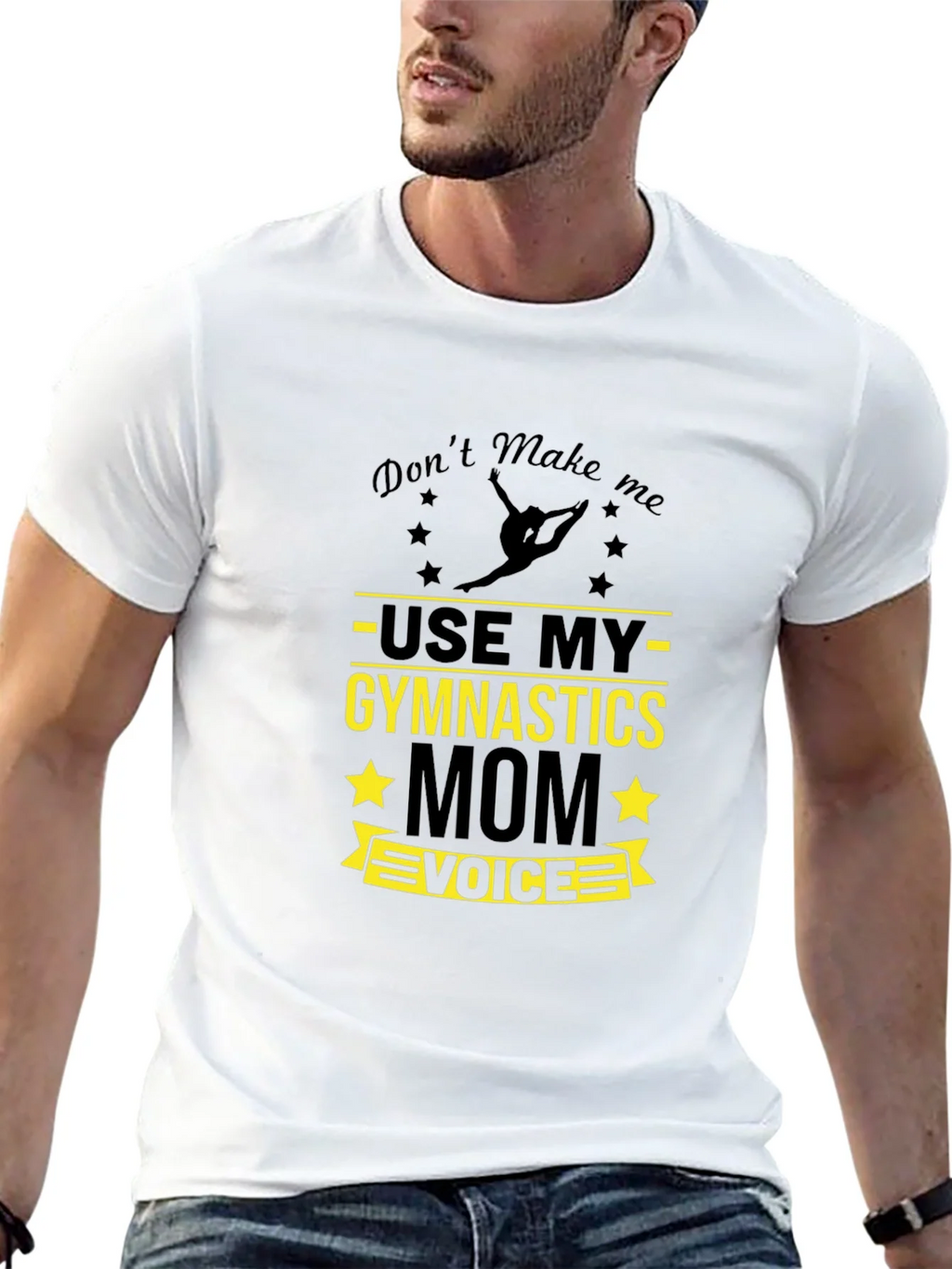 Gymnastics Mom Voice T-Shirt - Funny Gymnast Tee product image 6