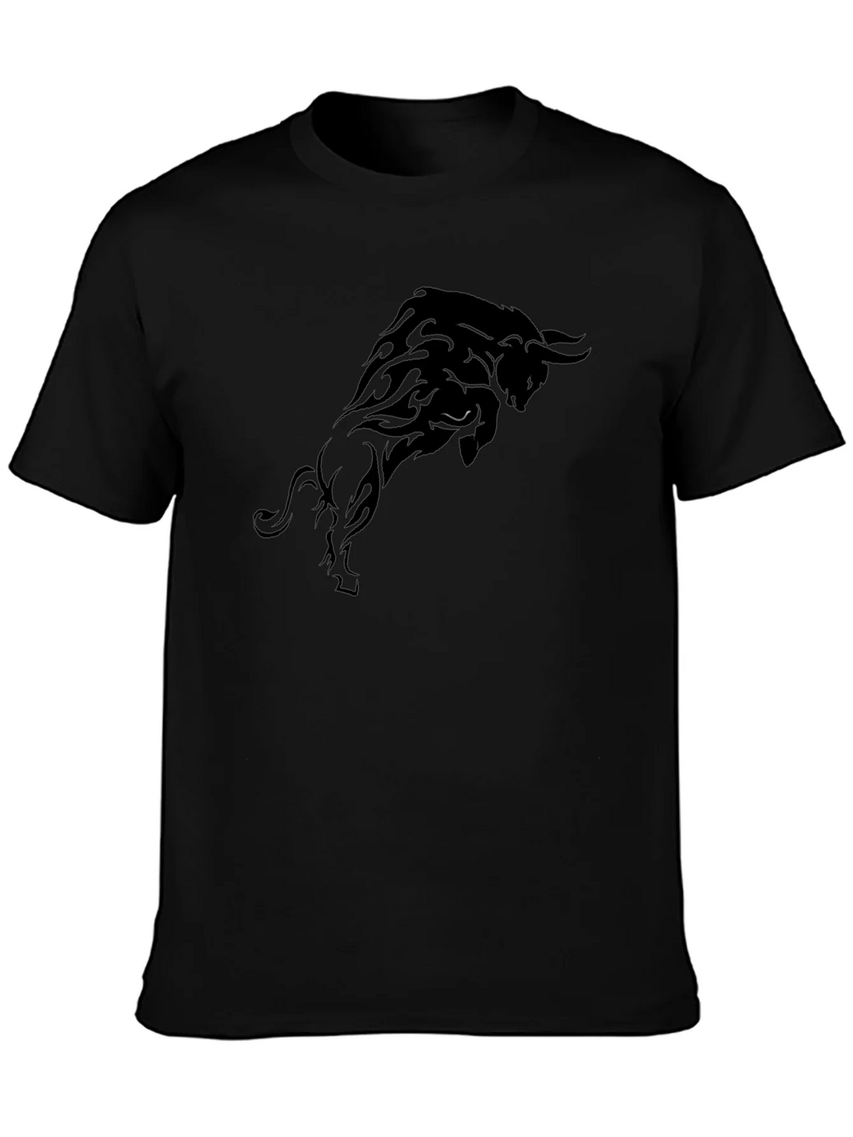 Black Bull Graphic T-Shirt - Bold Statement Tee product image 3