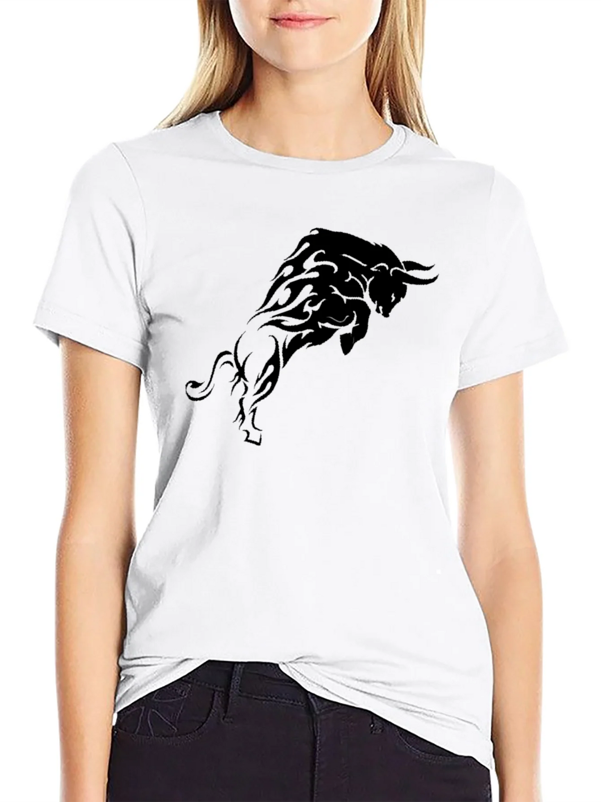 Black Bull Graphic T-Shirt - Bold Statement Tee product image 8