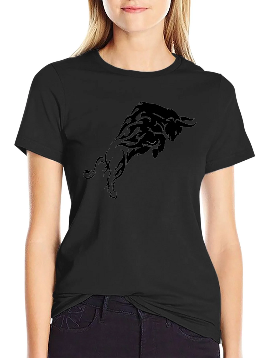 Black Bull Graphic T-Shirt - Bold Statement Tee product image 2