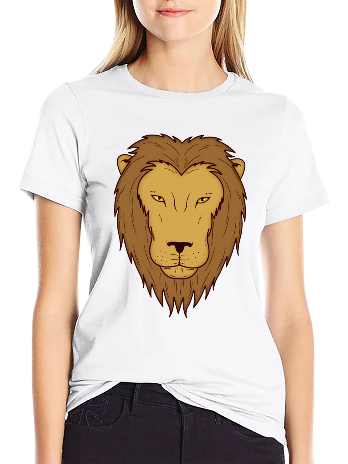 Lion Graphic Print T-Shirt - Black product image 8