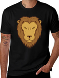 Lion Graphic Print T-Shirt - Black product image 1