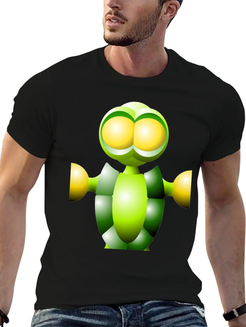 Green Robot Graphic Tee - Funky Modern Design product image 6