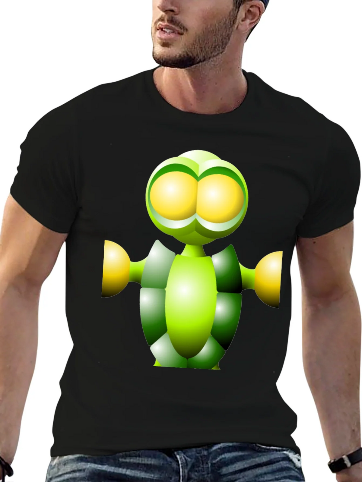 Green Robot Graphic Tee - Funky Modern Design product image 6