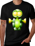 Green Robot Graphic Tee - Funky Modern Design product image 1