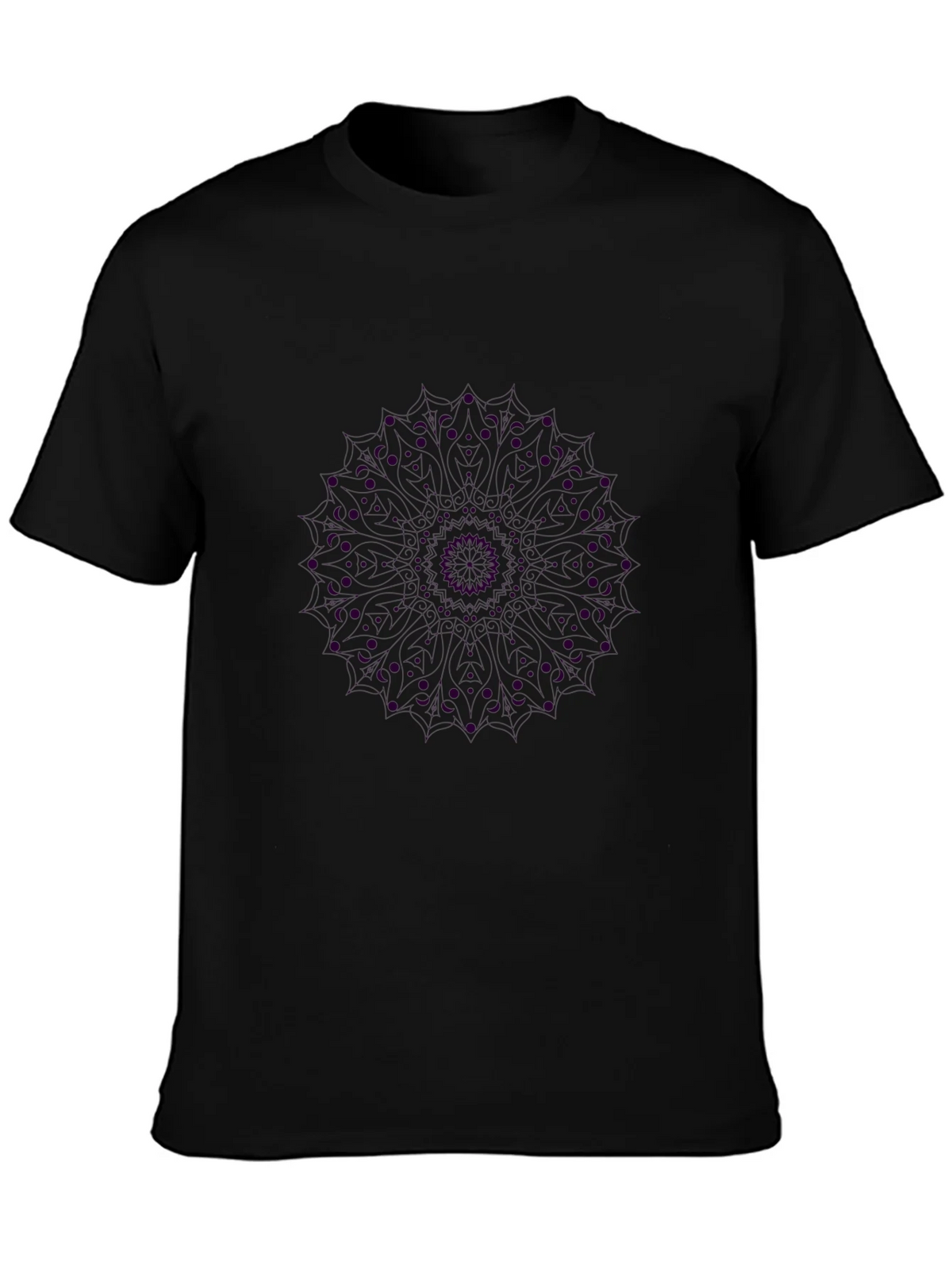 Black Mandala Graphic Tee - Unique Design product image 3