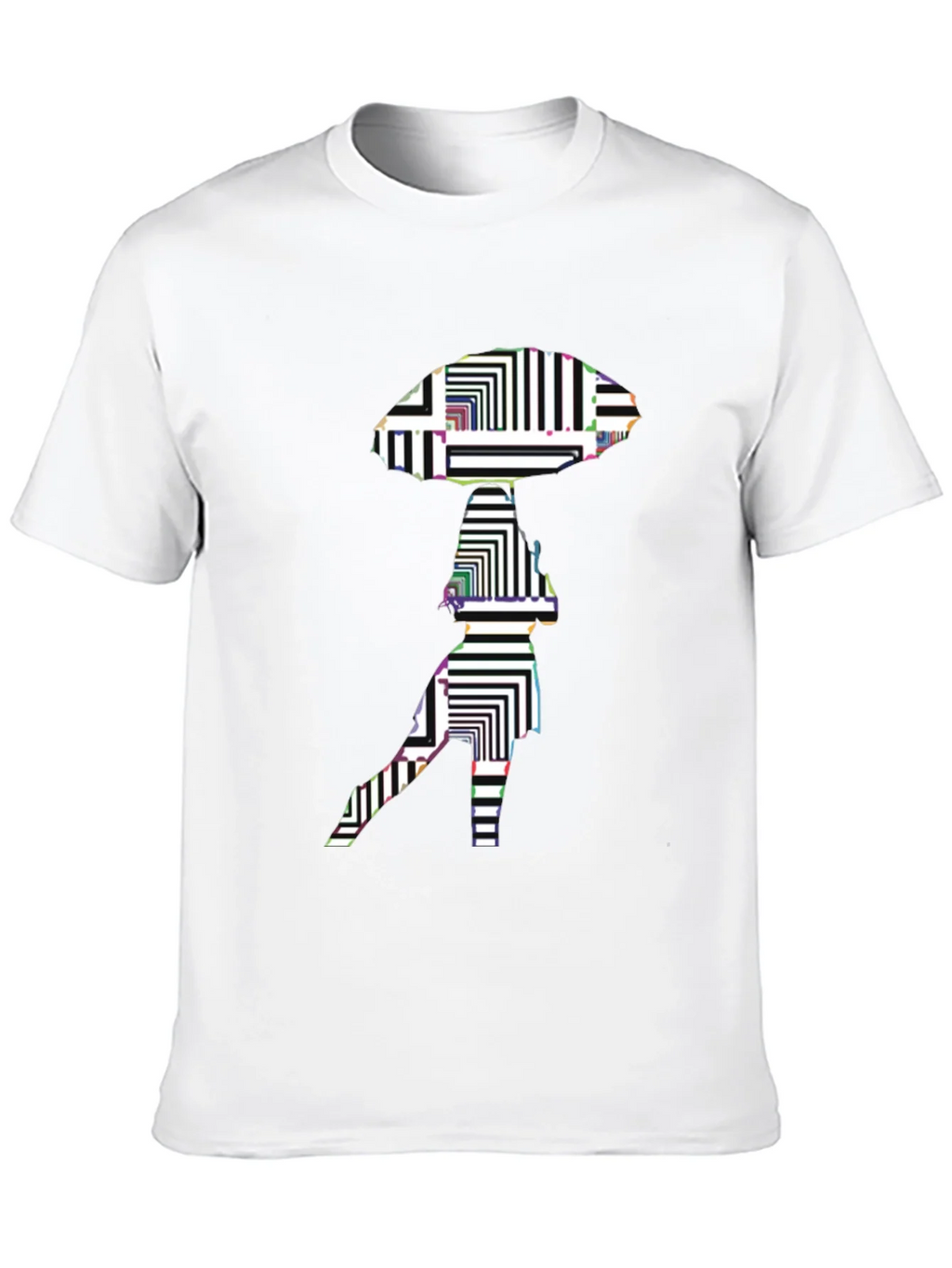 Abstract Alien Graphic Black T-Shirt product image 9