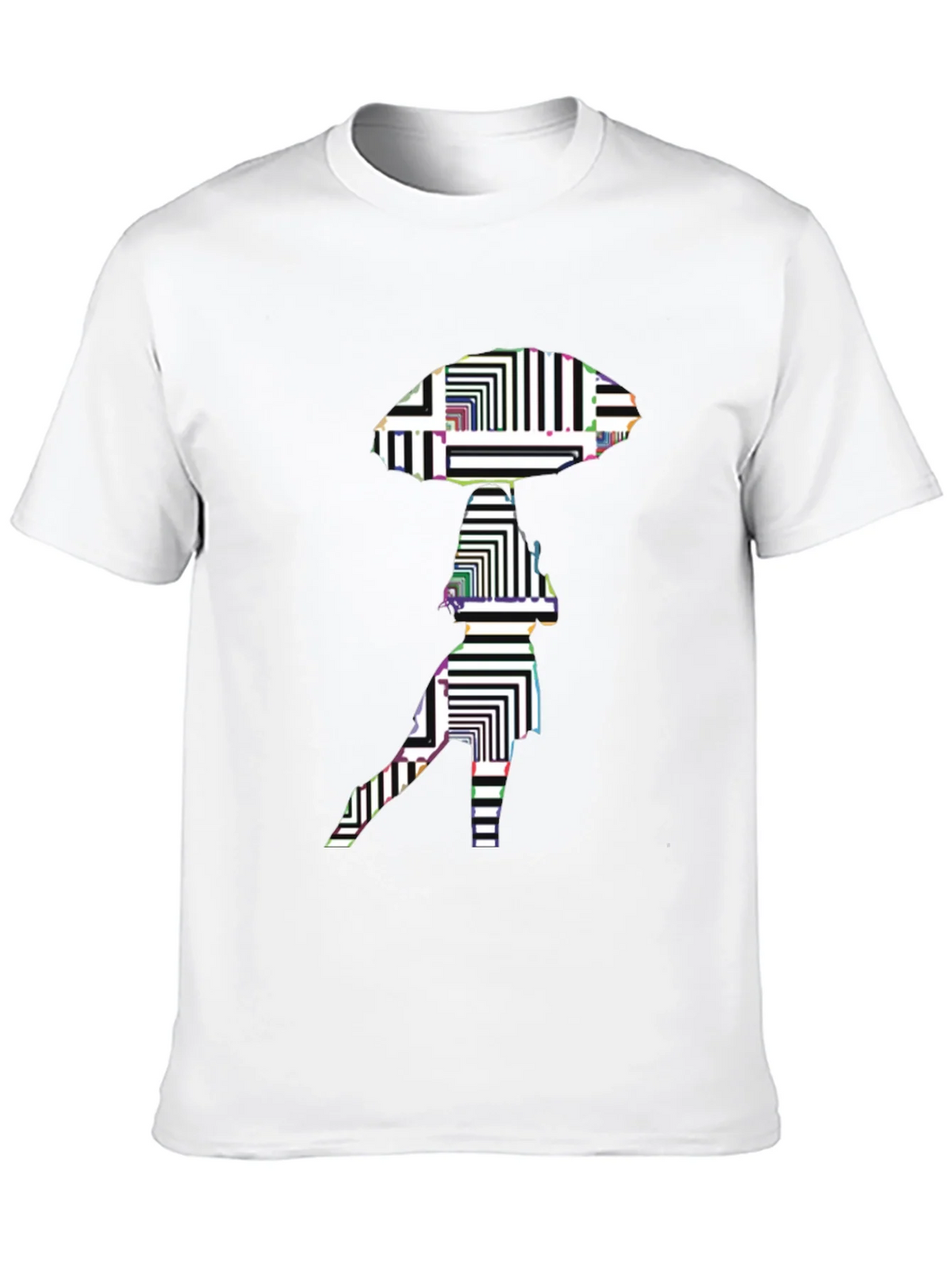 Abstract Alien Graphic Black T-Shirt product image 9