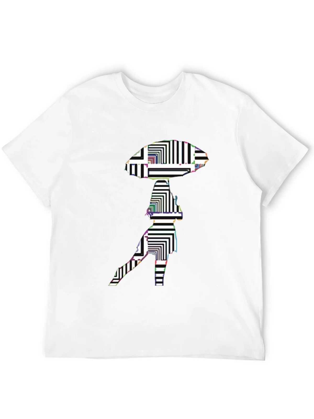 Abstract Alien Graphic Black T-Shirt product image 11