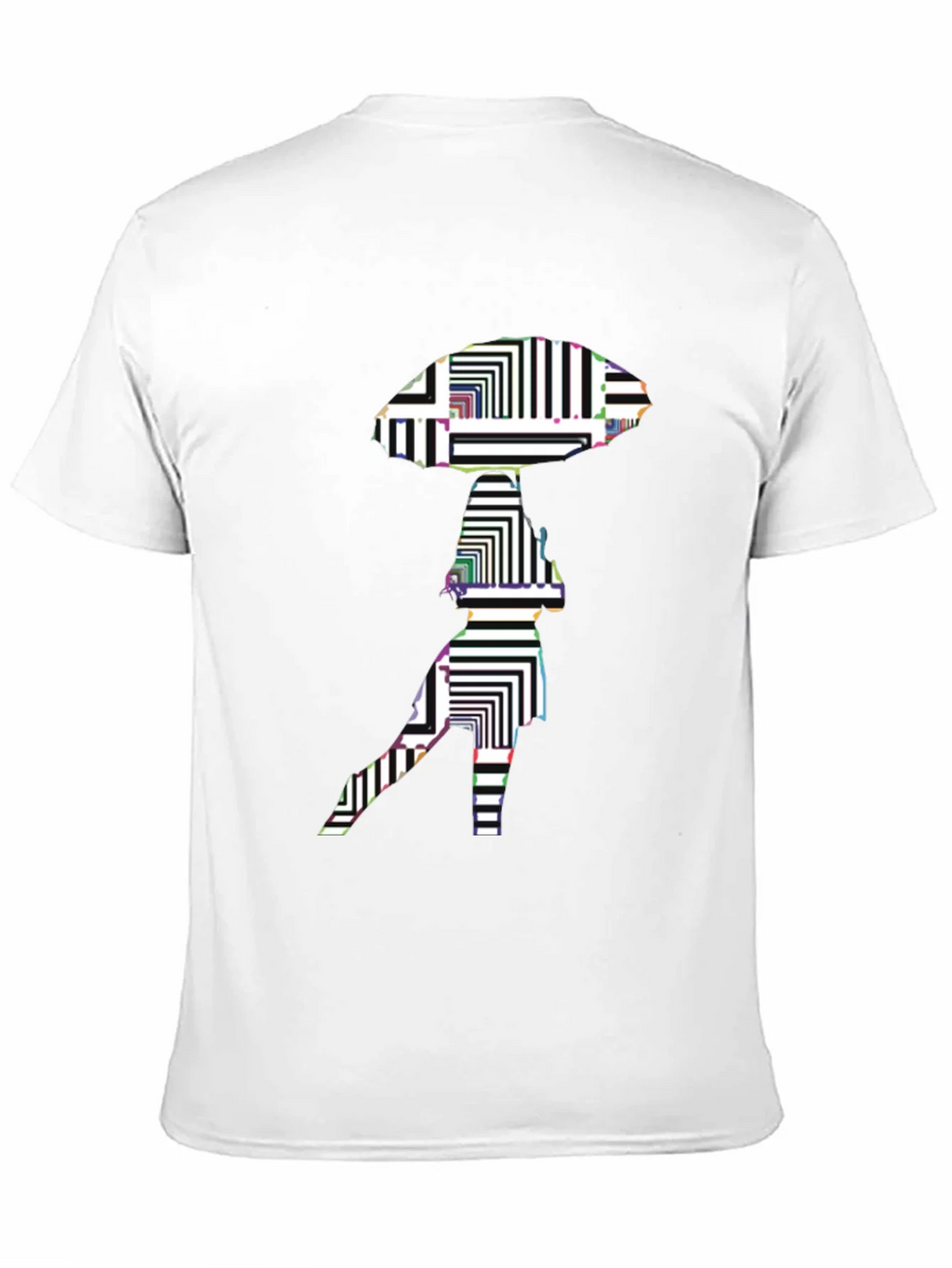 Abstract Alien Graphic Black T-Shirt product image 10