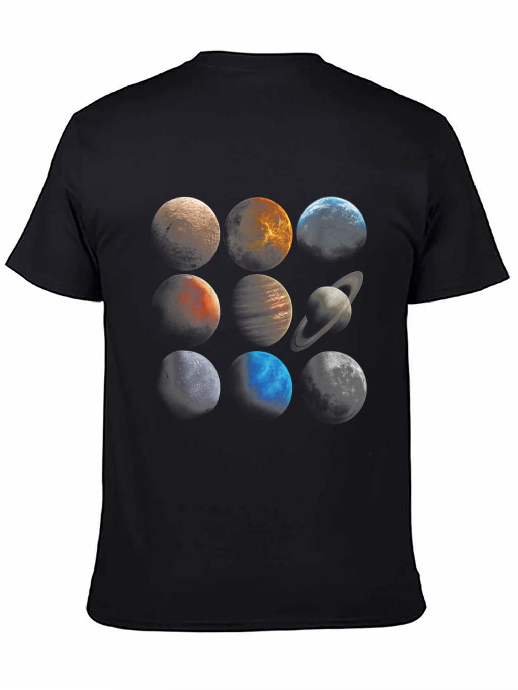 Planetary System Graphic Tee - Unisex Black T-Shirt product image 4