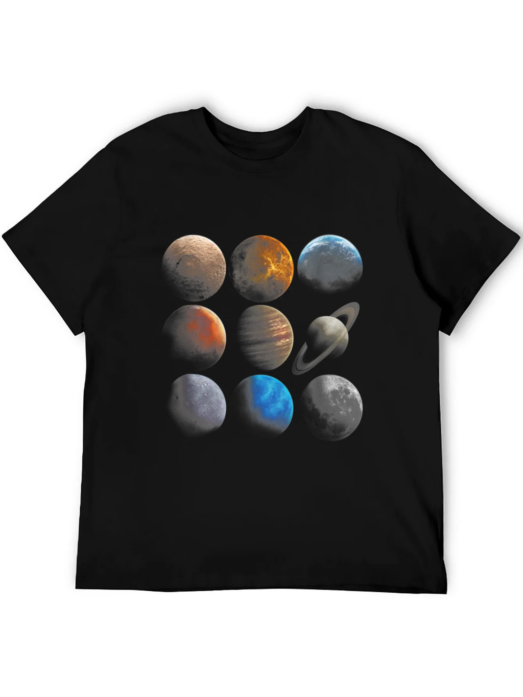 Planetary System Graphic Tee - Unisex Black T-Shirt product image 5