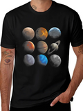 Planetary System Graphic Tee - Unisex Black T-Shirt product image 1