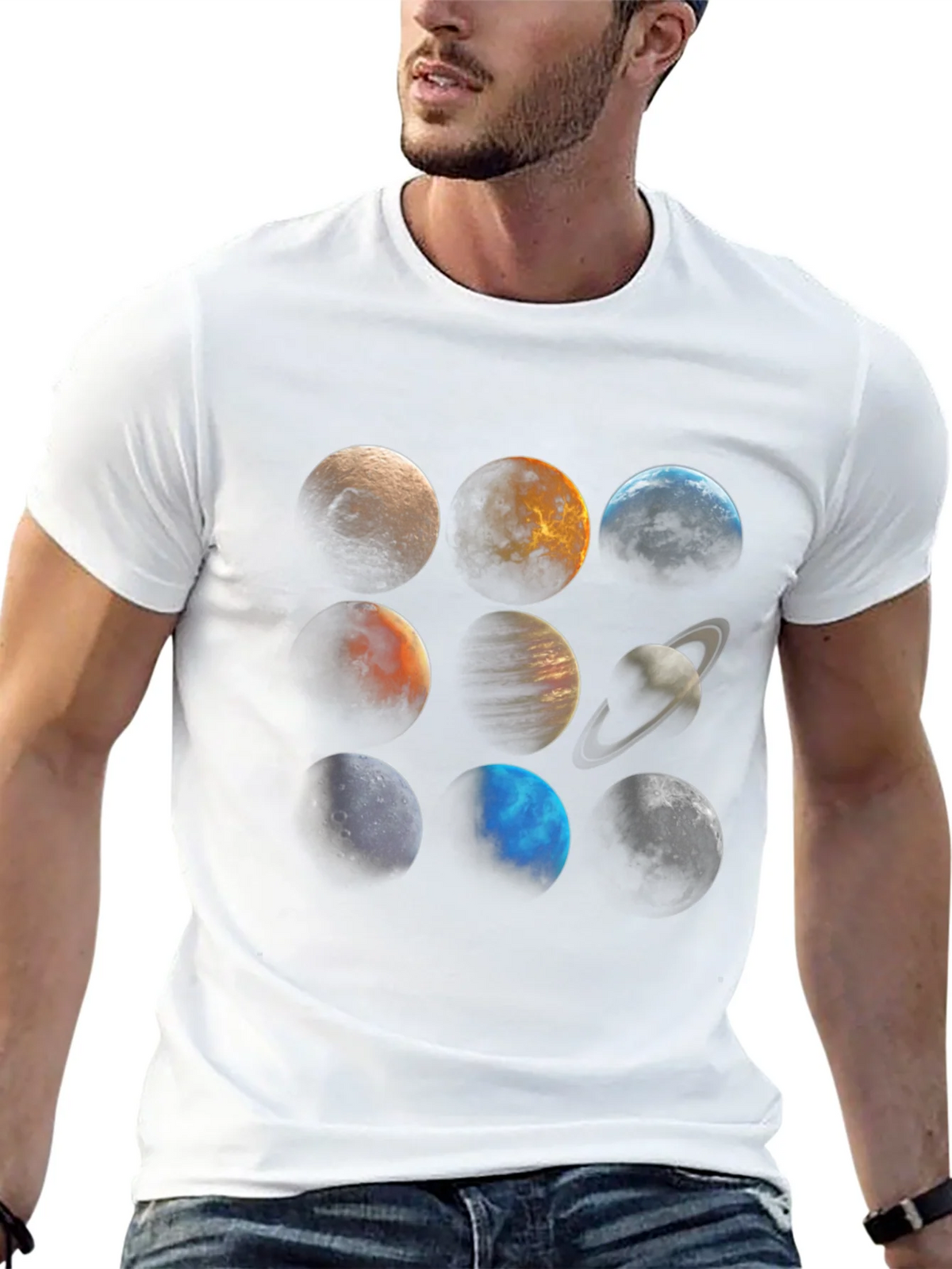 Planetary System Graphic Tee - Unisex Black T-Shirt product image 12