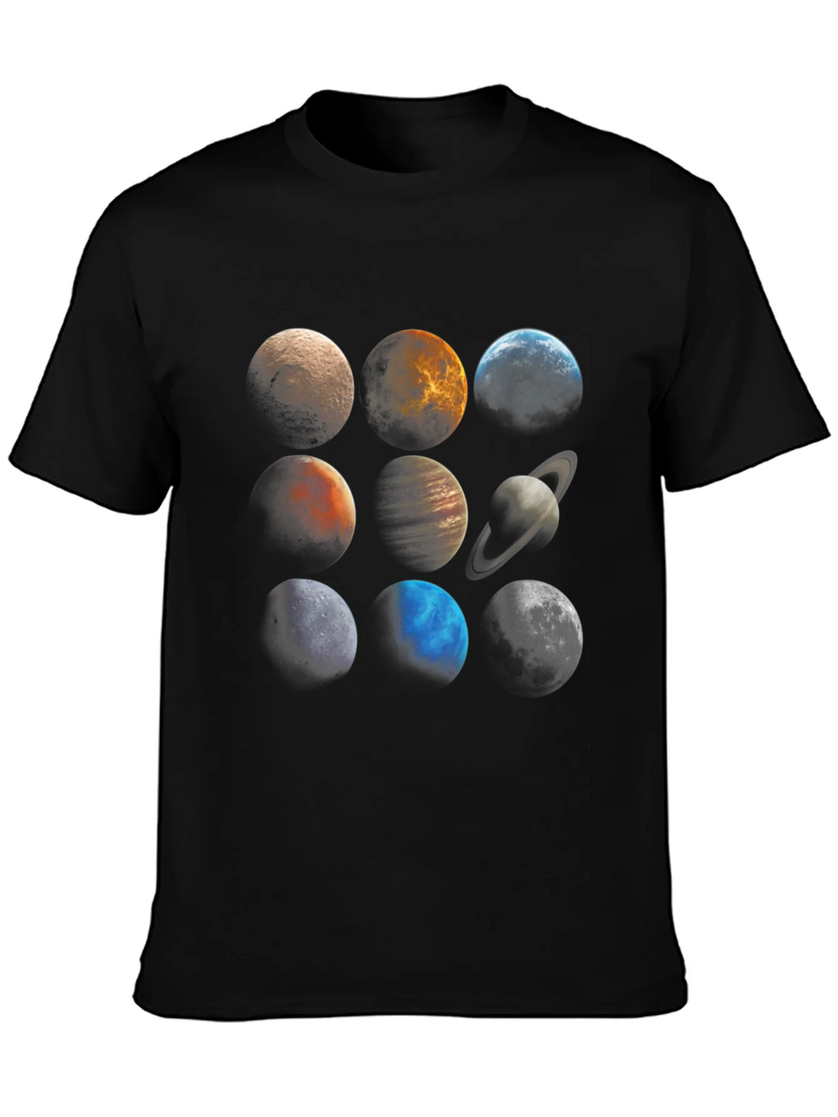 Planetary System Graphic Tee - Unisex Black T-Shirt product image 3