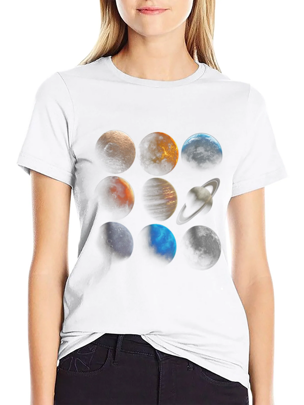 Planetary System Graphic Tee - Unisex Black T-Shirt product image 8