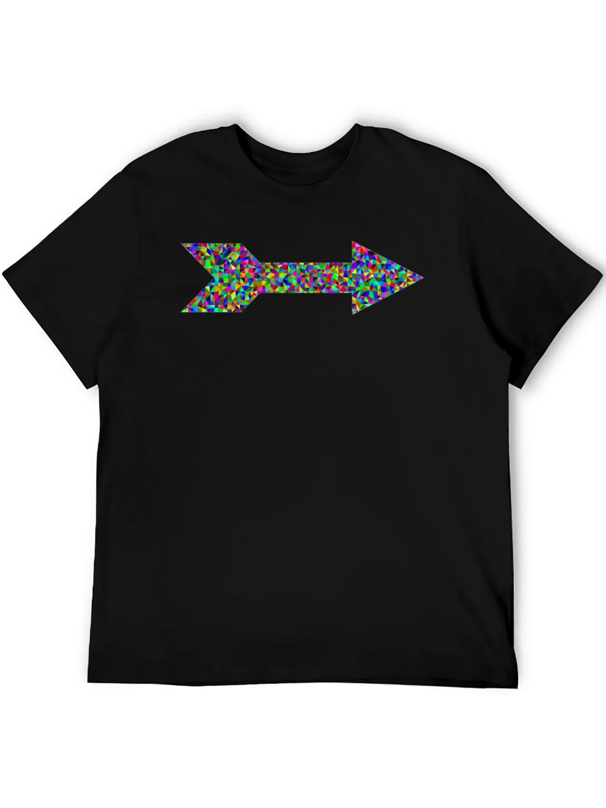 Abstract Arrow Graphic Black T-Shirt product image 5