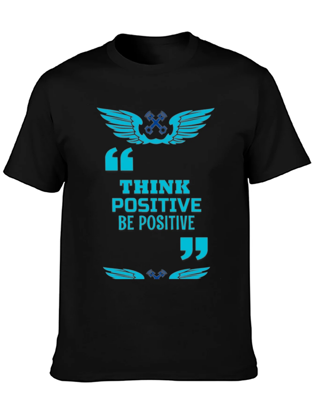 Think Positive Black Graphic Tee product image 2