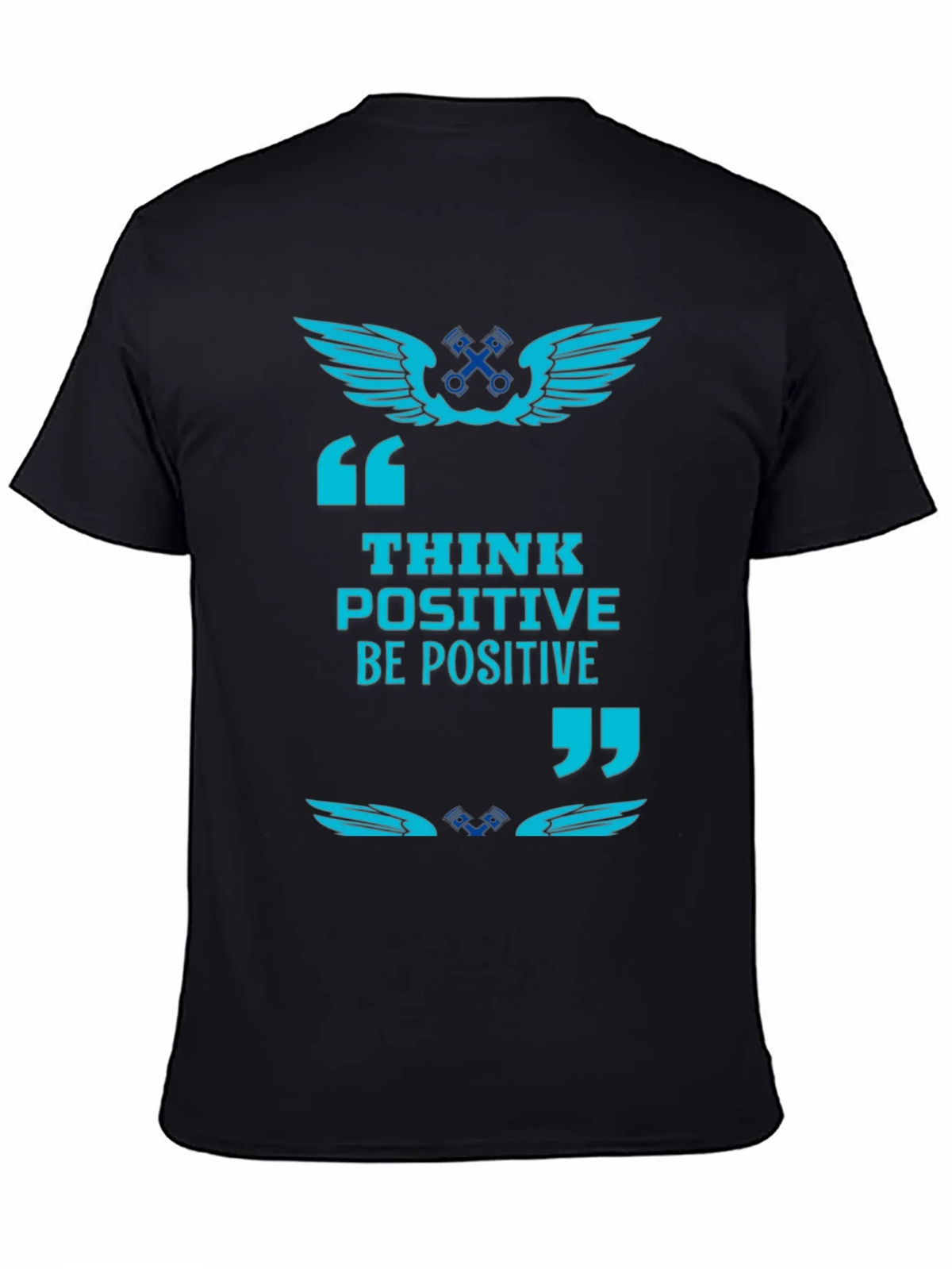 Think Positive Black Graphic Tee product image 3