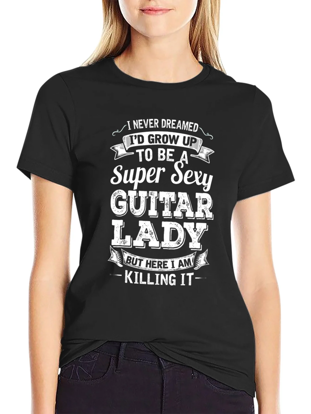 Super Sexy Guitar Lady T-Shirt product image 2
