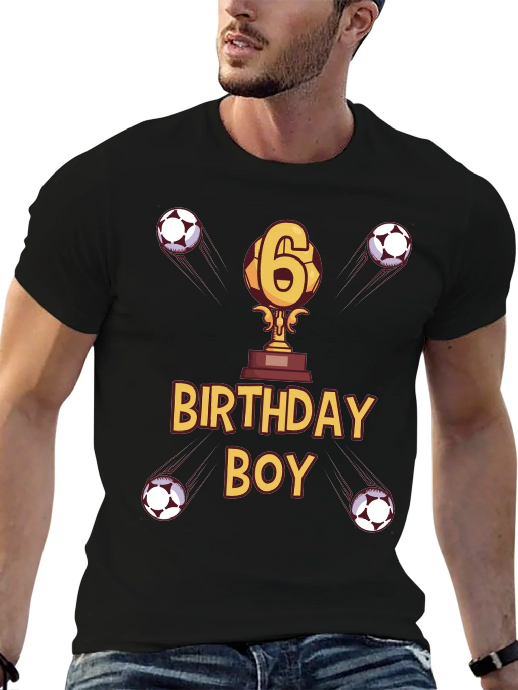 Birthday Boy Soccer T-Shirt - Age 6 product image 6