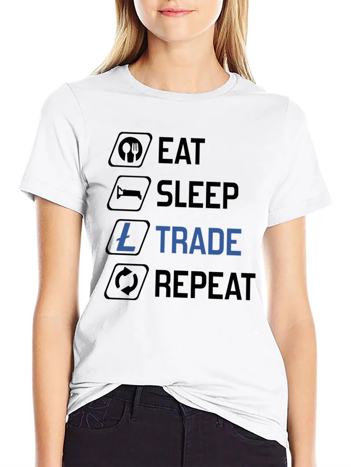 Eat Sleep Trade Repeat T-Shirt product image 6