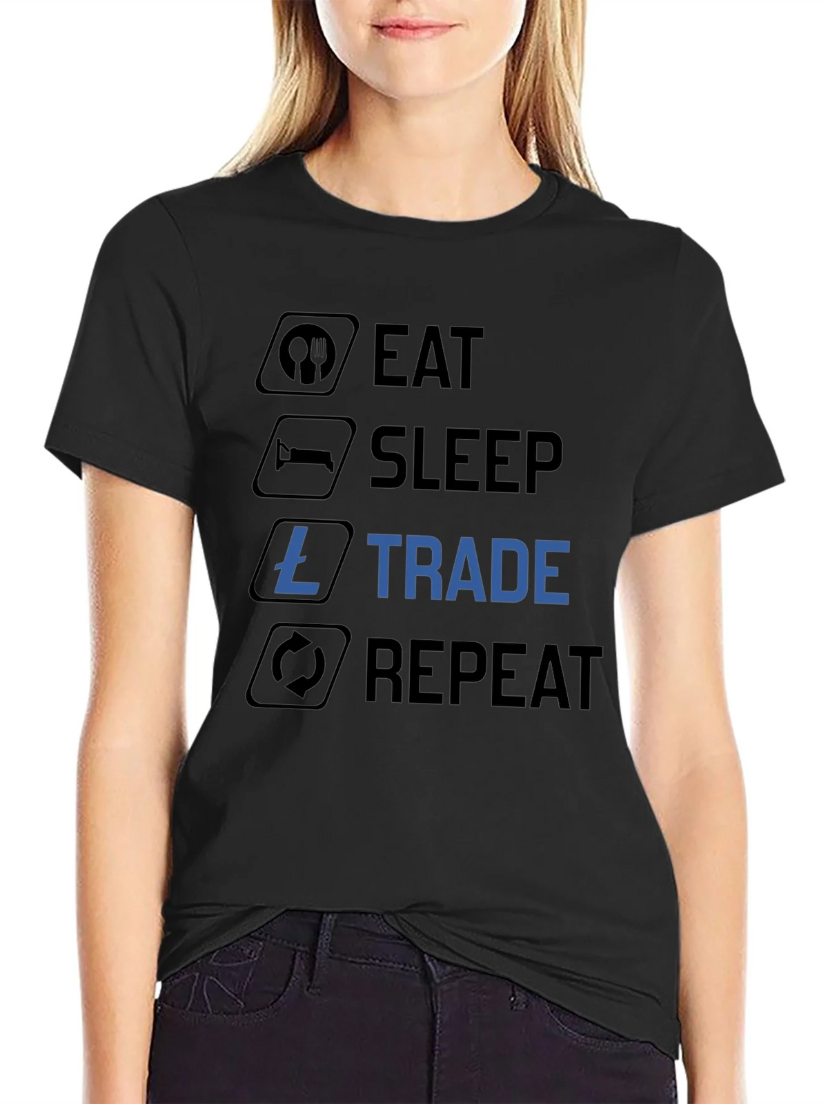 Eat Sleep Trade Repeat T-Shirt product image 2