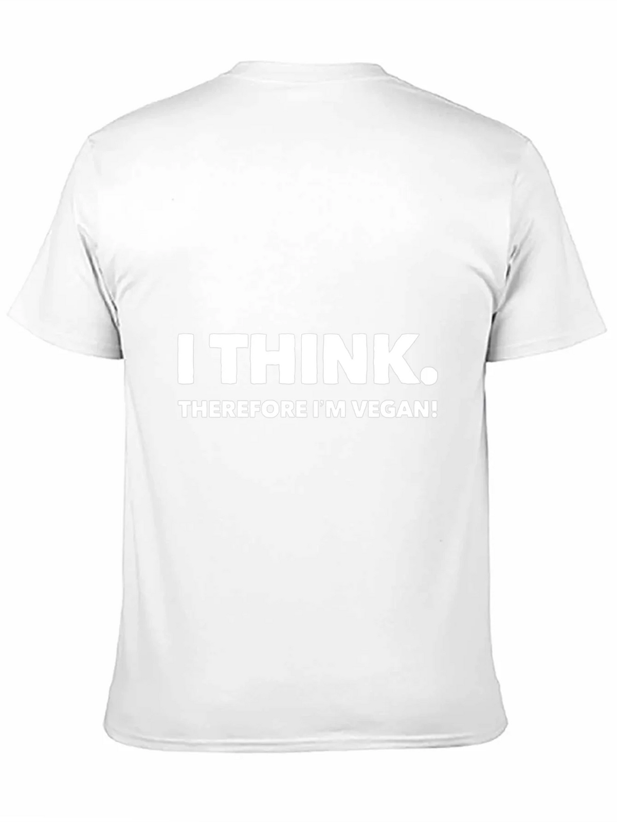I Think Therefore Im Vegan Black Tee product image 10