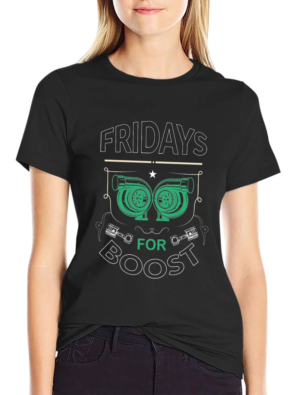 Fridays for Boost T-Shirt - Turbocharged Style product image 2