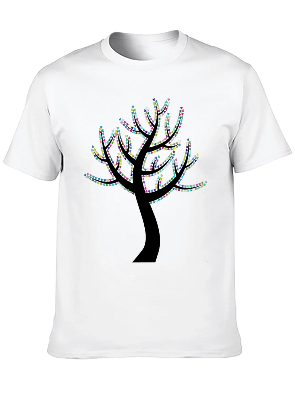 Heart Tree Graphic Black T-Shirt product image 9