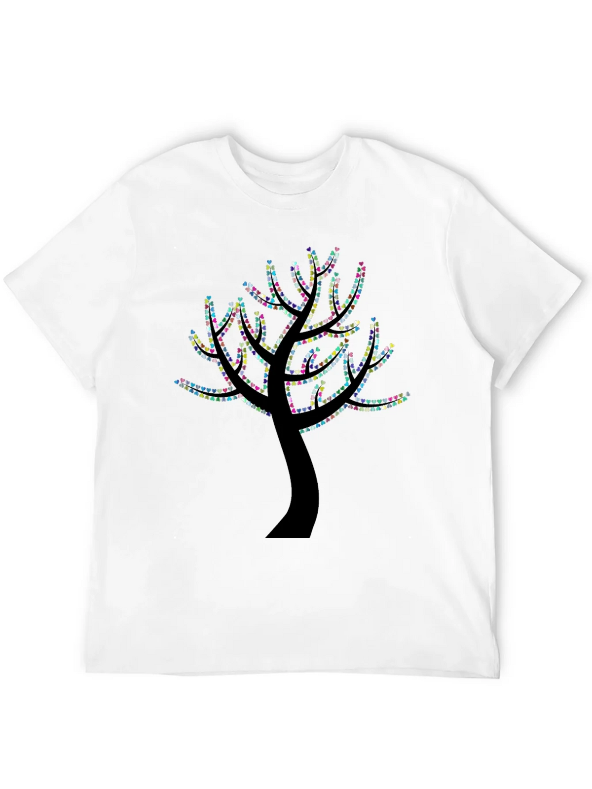 Heart Tree Graphic Black T-Shirt product image 11