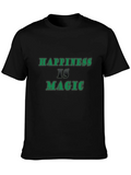 Happiness is Magic Black T-Shirt product image 1