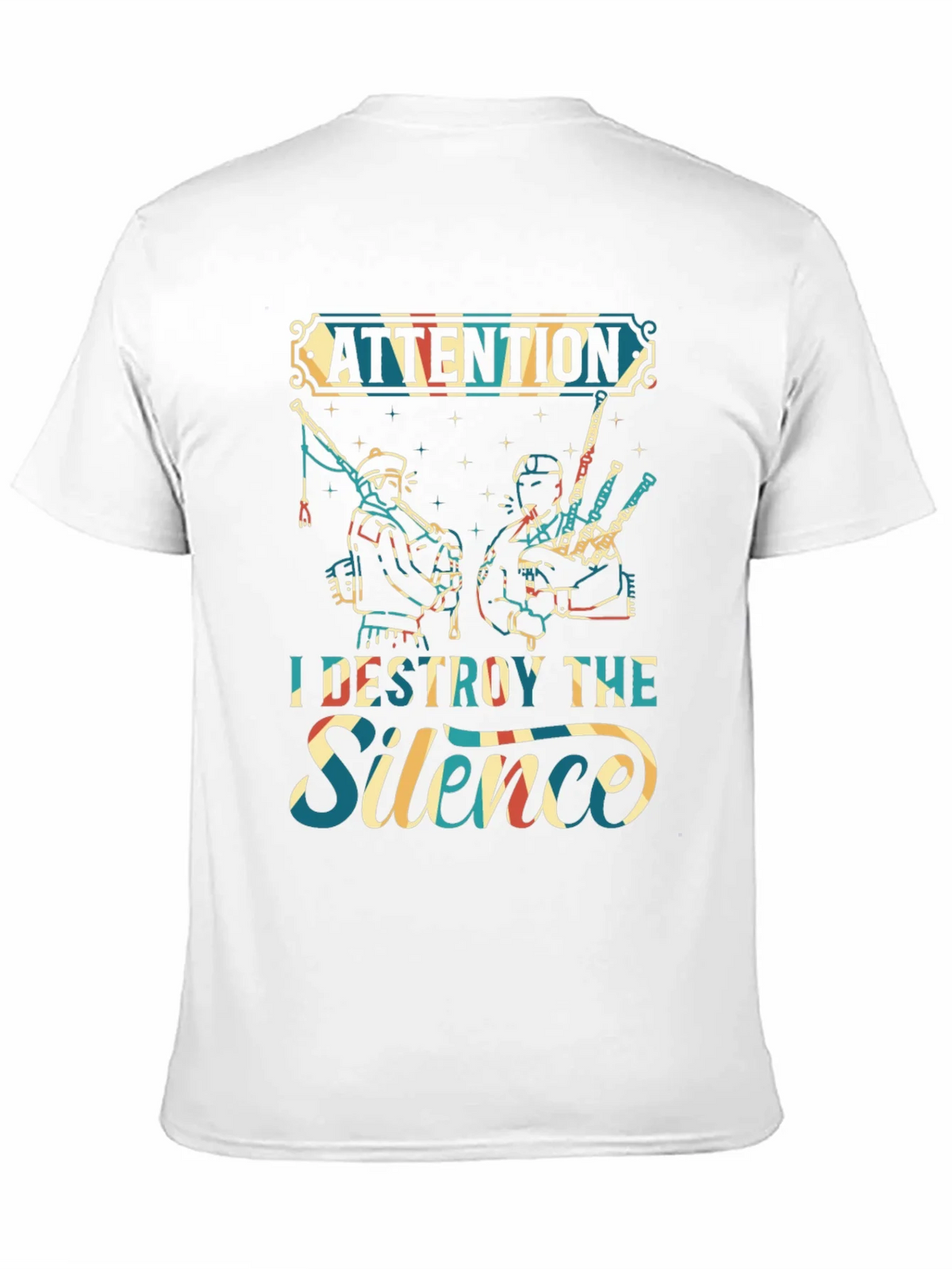 Attention I Destroy The Silence T-Shirt product image 10