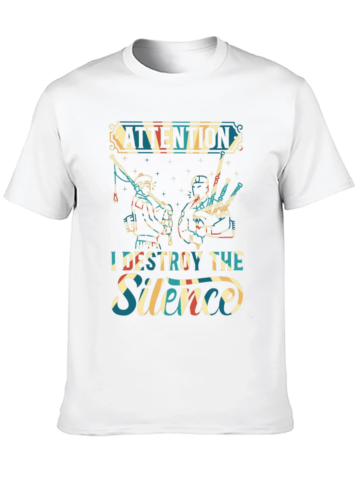 Attention I Destroy The Silence T-Shirt product image 9