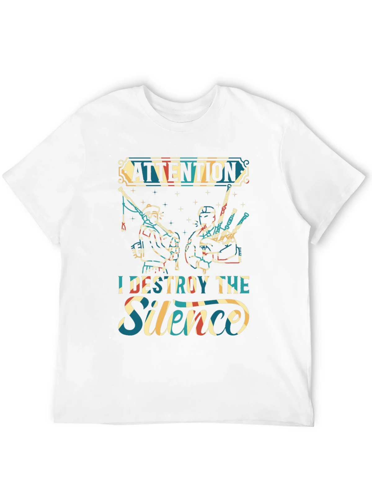 Attention I Destroy The Silence T-Shirt product image 11
