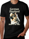 German Shepherd Born To Be King T-Shirt product image 1
