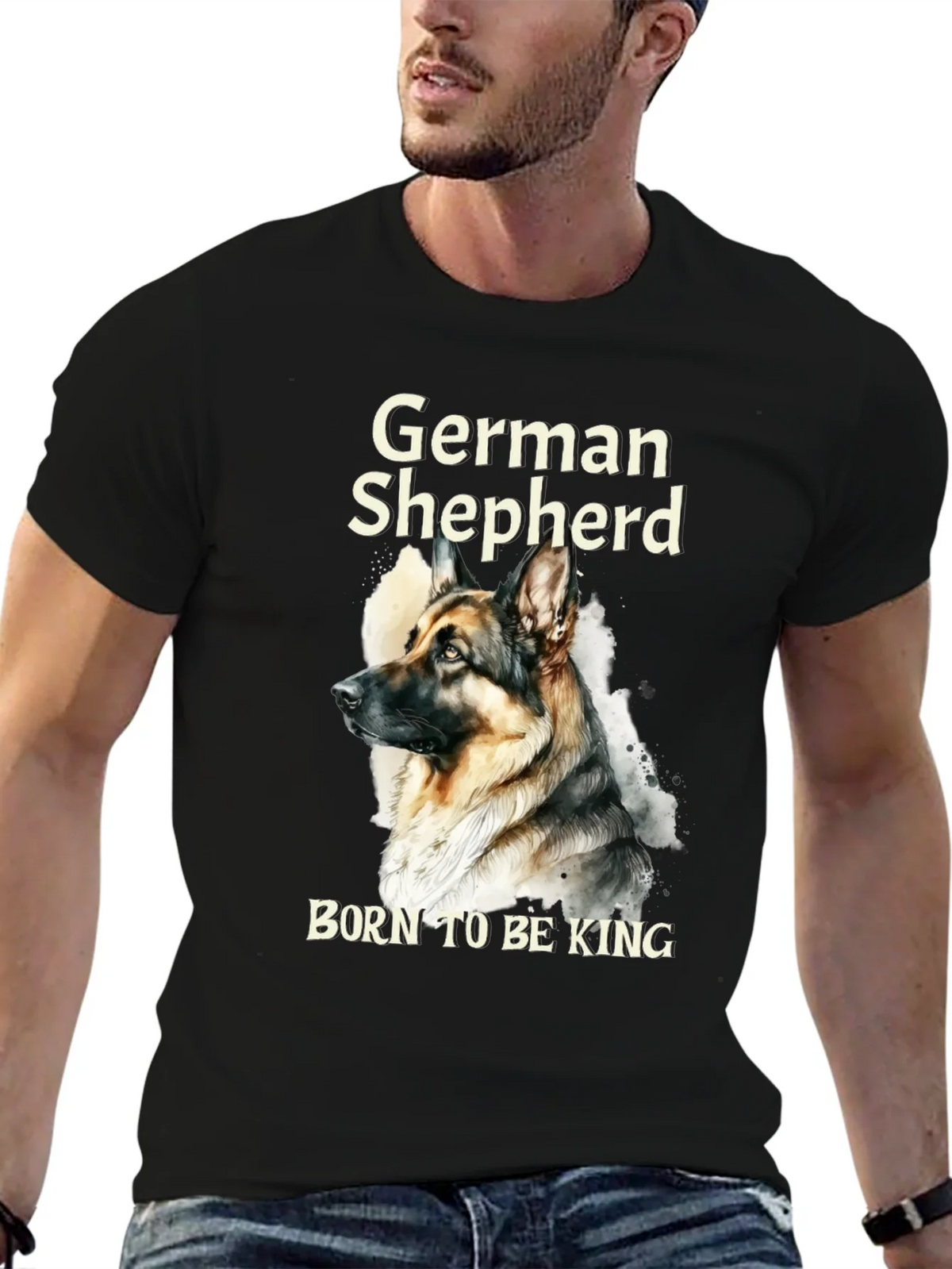 German Shepherd Born To Be King T-Shirt product image 5